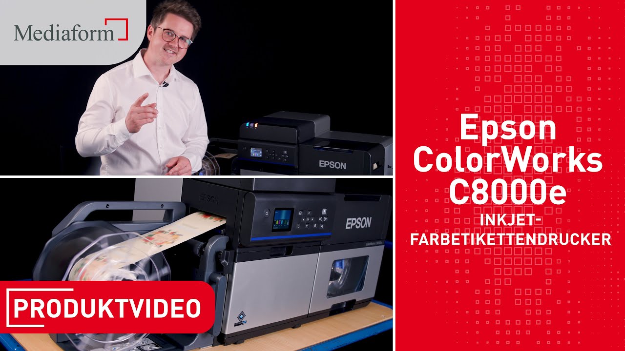 Epson ColorWorks C8000e – Inkjet-Farbetikettendrucker: Hohe Druckauflösung = glänzende Farbetiketten