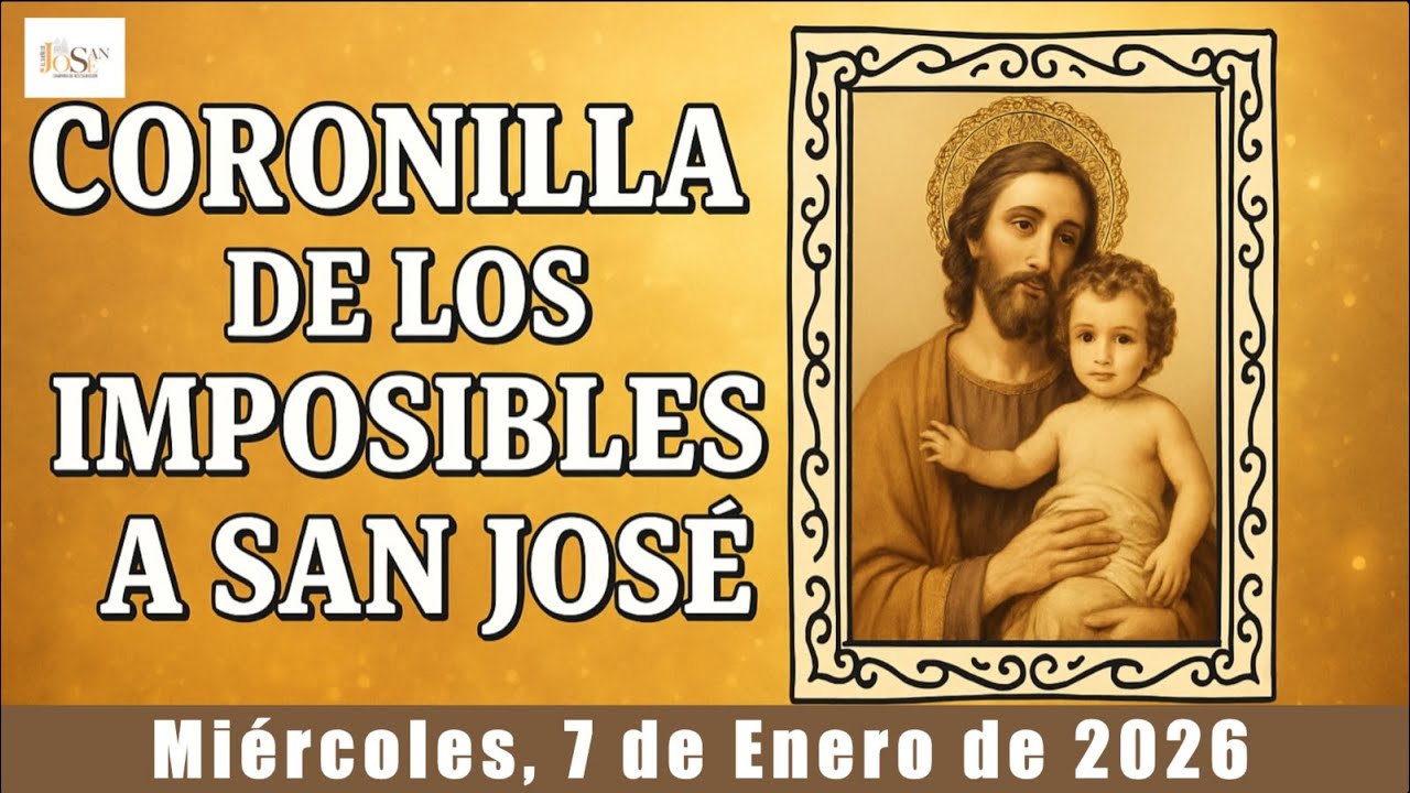 CORONILLA DE LOS IMPOSIBLES a San José | Miércoles, 7 de Enero 2026 🙏 Oración Milagrosa de Hoy
