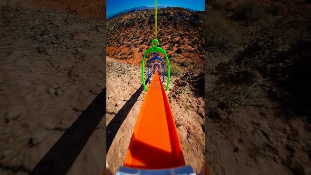 Hot Wheels Downhill INSANE Drop! (POV)