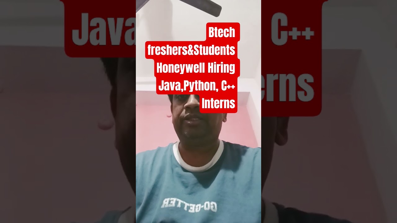 Honeywell Intern Software Engineer 2026 💻 | Freshers Opportunity | Bangalore