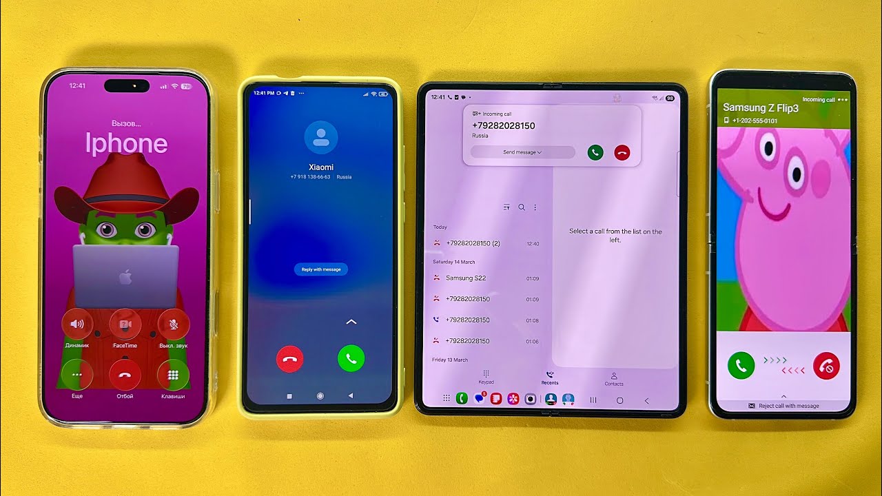 Crazy Incoming Call & Fake Call IPhone 17 Pro Max, Xiaomi Mi 9T, Samsung Z Fold3, ZFlip3