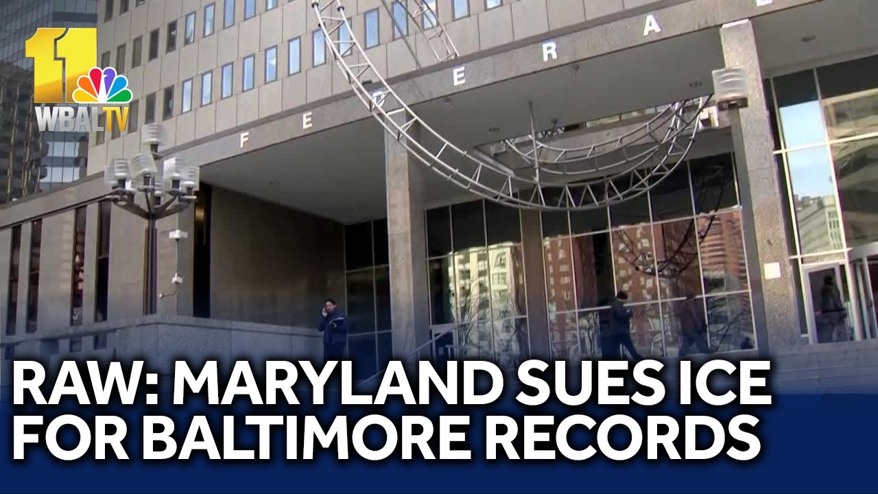 Raw: Maryland sues ICE amid conditions at Baltimore detention facility