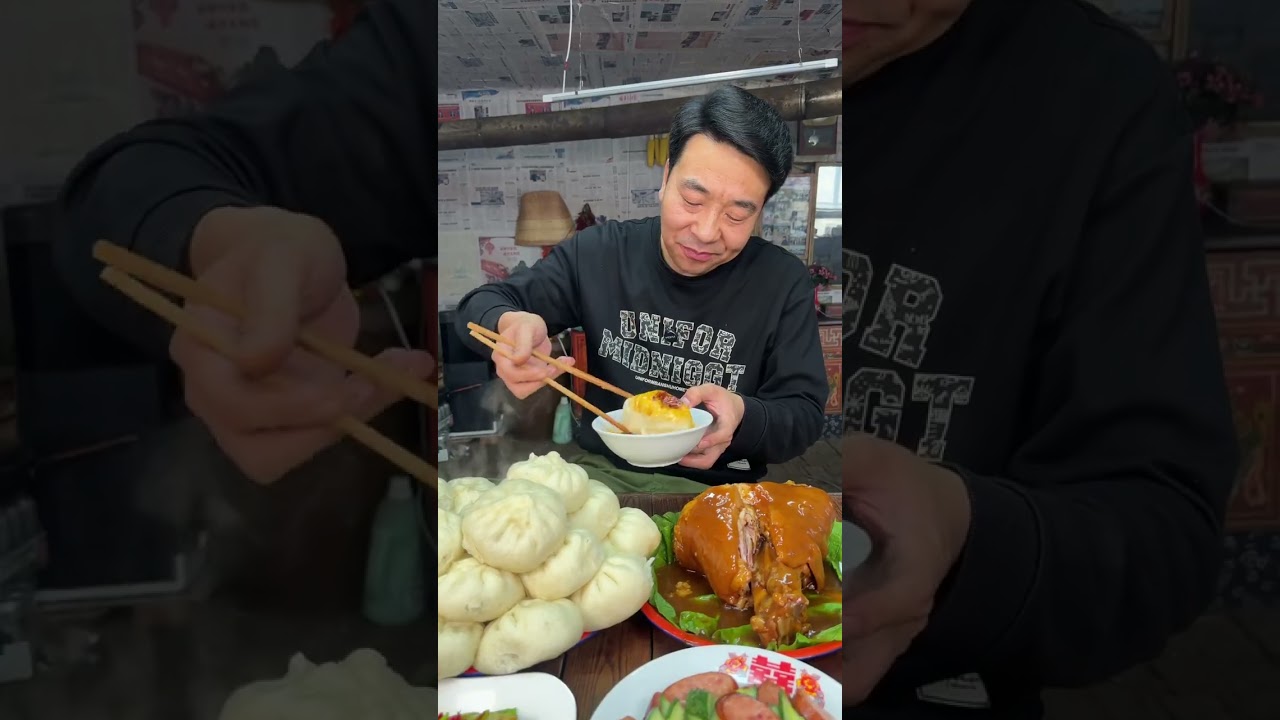 #Pickled cabbage stuffed buns#Rural cuisine#Braised pork knuckles#In the countryside t