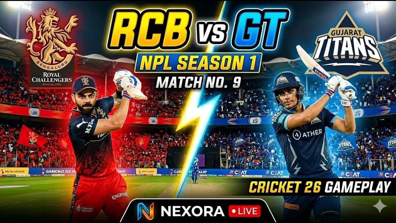| RCB vs GT T20Match| NPL day-4/5 #shorts #shortsfeeds #cricket26gameplay