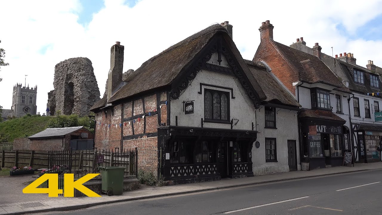 Christchurch, Dorset Walk: Town Centre & Harbour【4K】