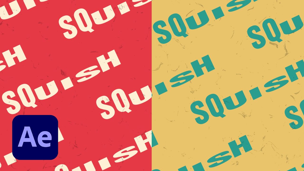Squish Kinetic Typography Animation | After Effects Tutorial