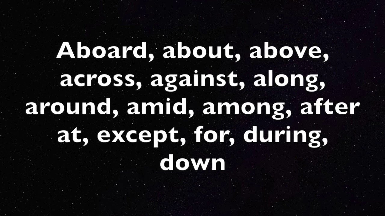 The Preposition Song