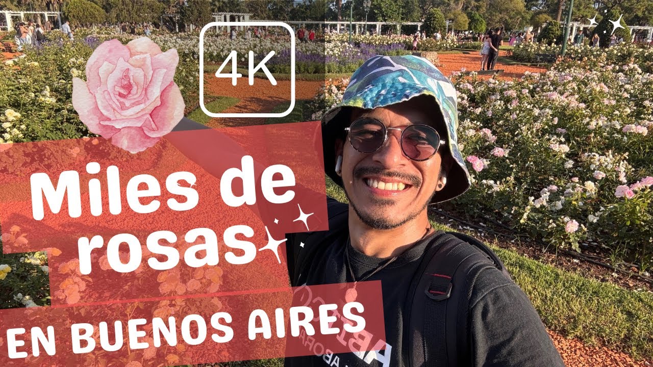 🌹4K Belle Époque en Buenos Aires: El Rosedal como nunca lo viste ✨ | Viajero Extraterrestre 👽