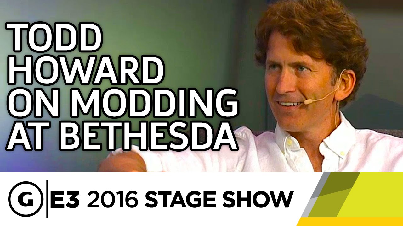 Todd Howard Talks Modding at Bethesda - E3 2016 Stage Show