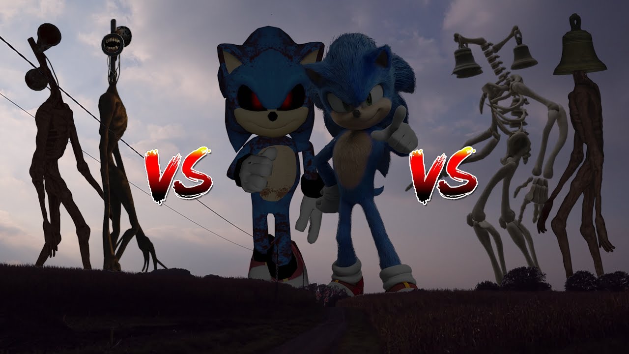 TEAM Siren Head VS TEAM Sonic The Hedgehog VS TEAM Bell Head