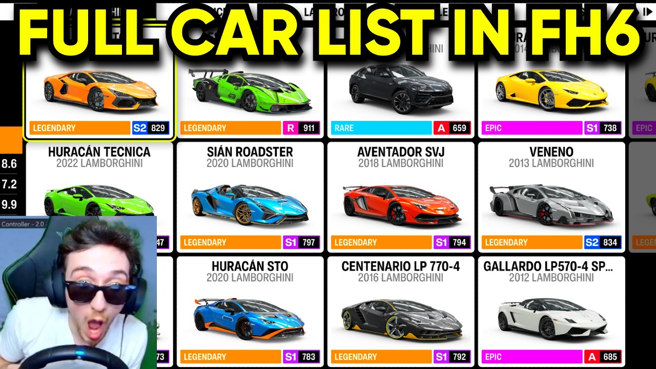Полный список автомобилей в Forza Horizon 6 + секретные автомобили!