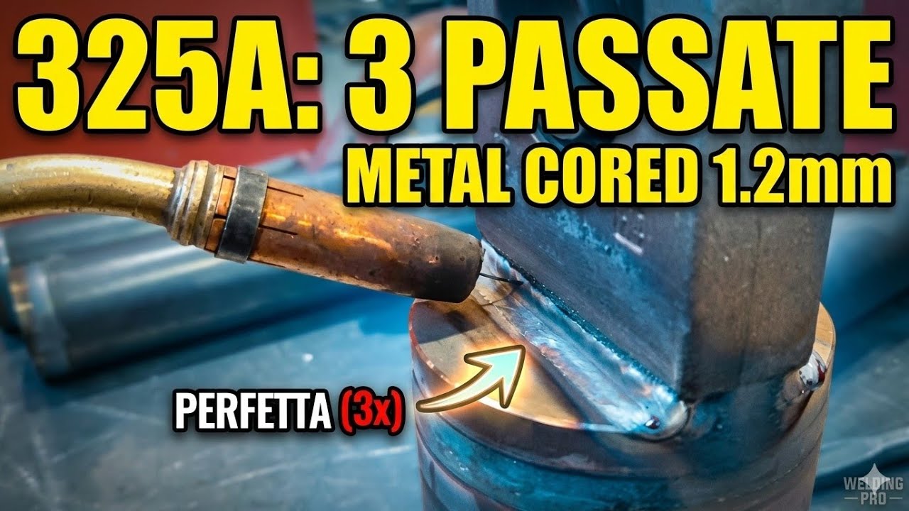  325 Ampere in Metal Cored: Il segreto delle 3 passate perfette! ⚡