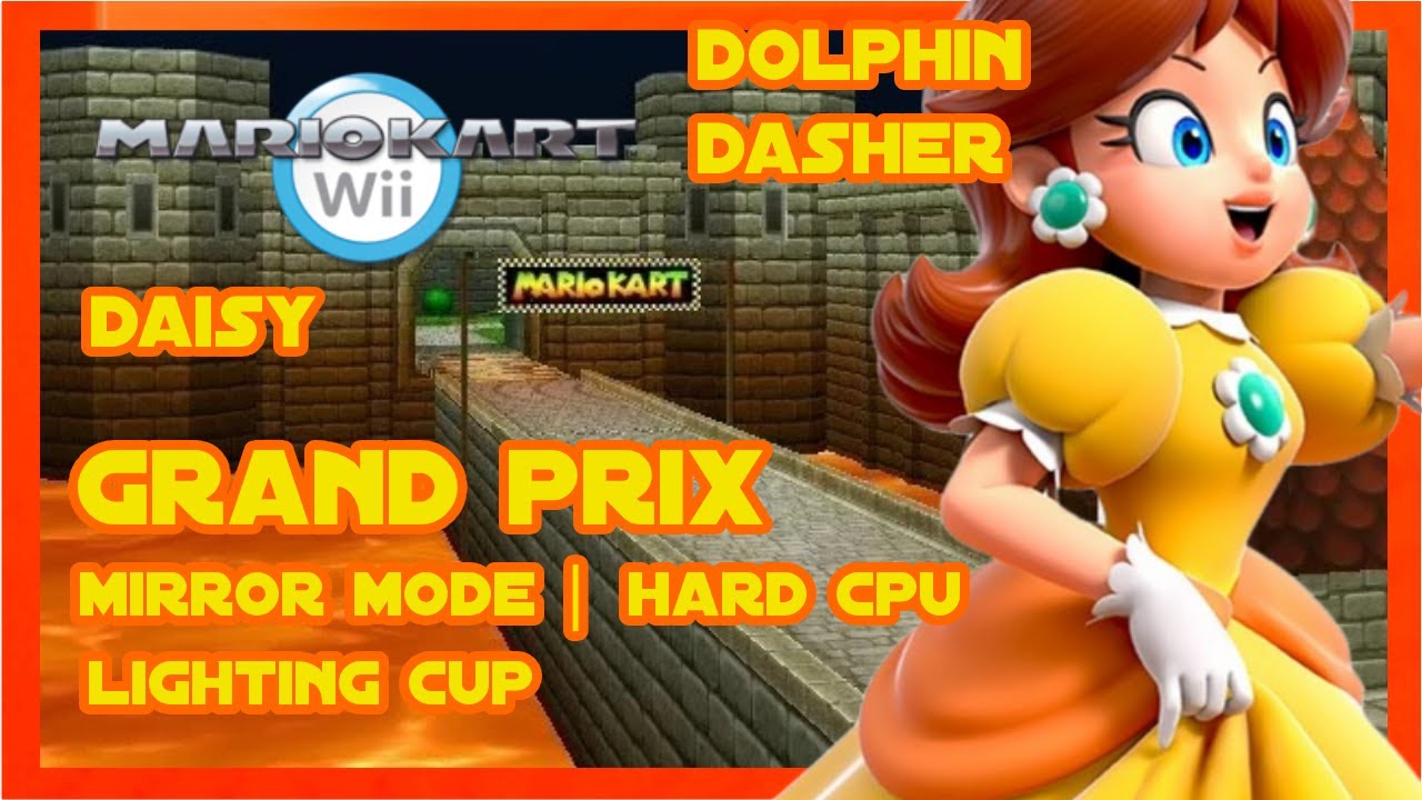 Mario Kart Wii Lighting Cup Mirror Mode (Daisy Gameplay)