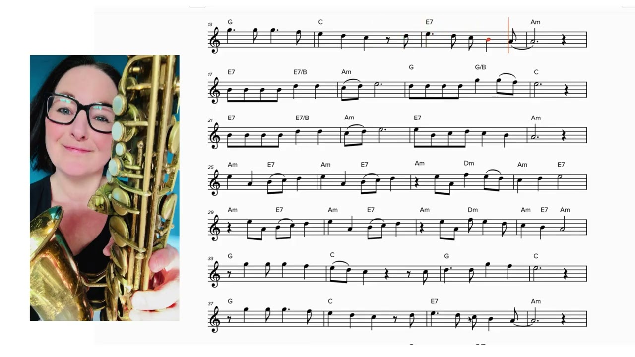 Donna Donna , Altsaxophon, easy version