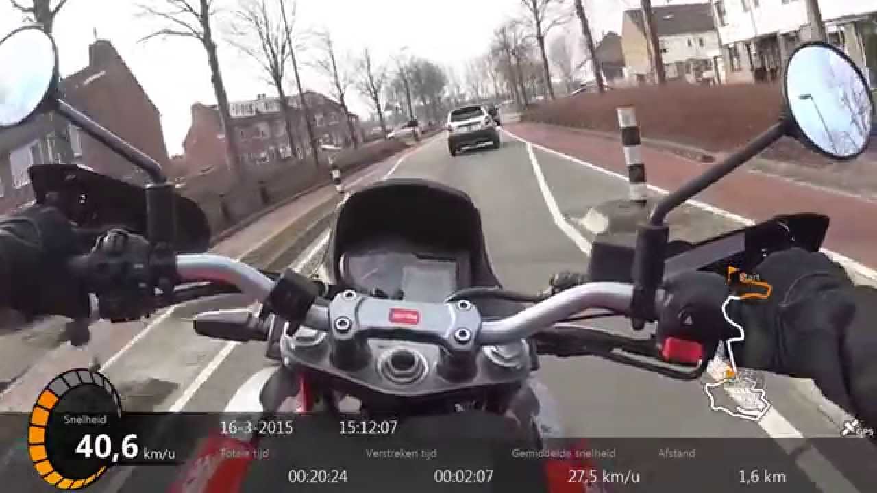 Aprilia Pegaso 650 strada with mivv exhaust (no db-killers) city ride (sony as100)