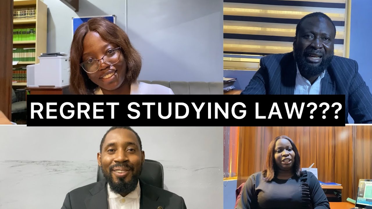 LAWYERS SPOKE ON REGRETS IF ANY FOR STUDYING LAW.