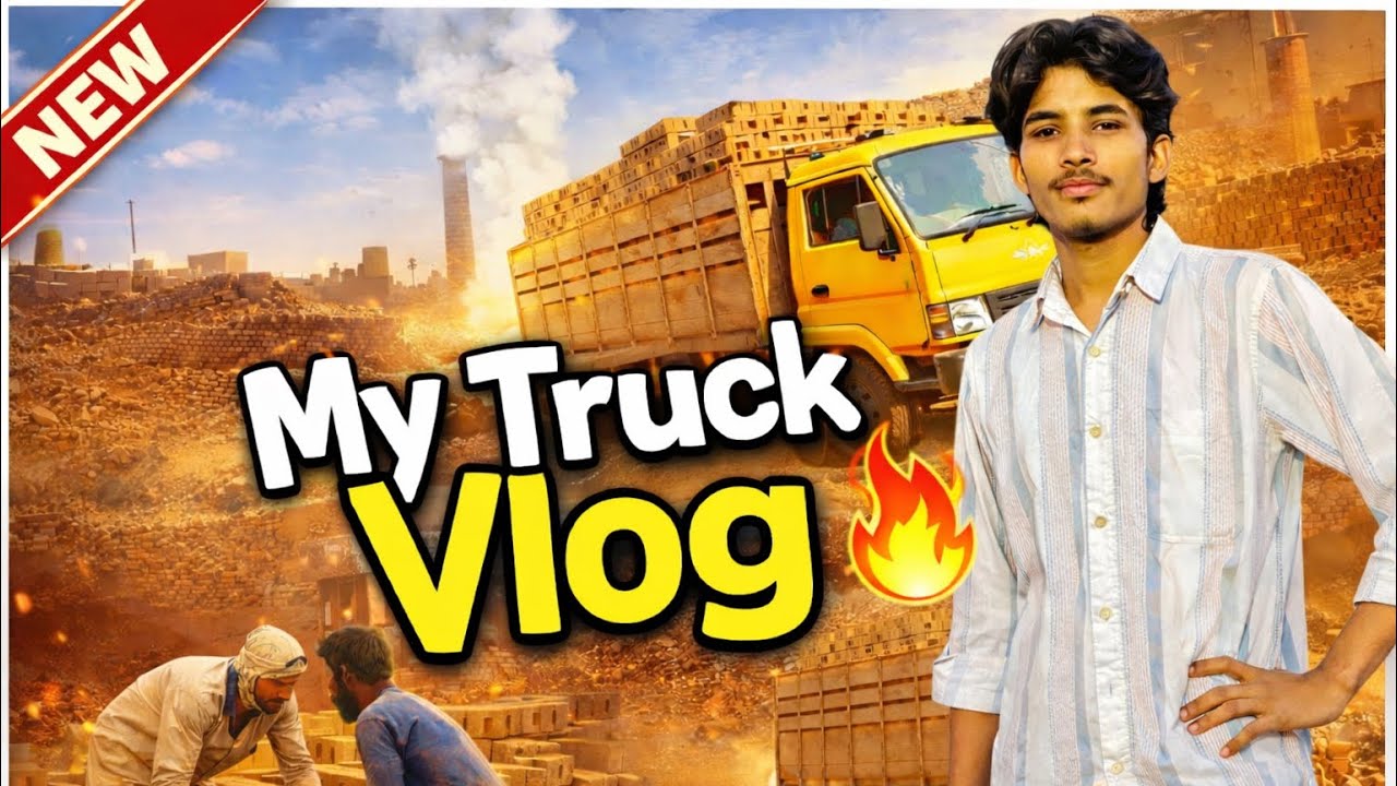 मेरी ट्रक व्लॉग 🚛 | ईंट भट्ठे का असली काम | मेहनत की ज़िंदगी 🔥ट्रक ड्राइवर की ज़िंदगी 🚛 | #vlog 