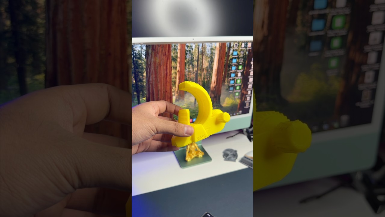 Day 20 of 3D Printing | Gear Phone Stand #3dprinting #bambulaba1 #bambulab #trending #shorts