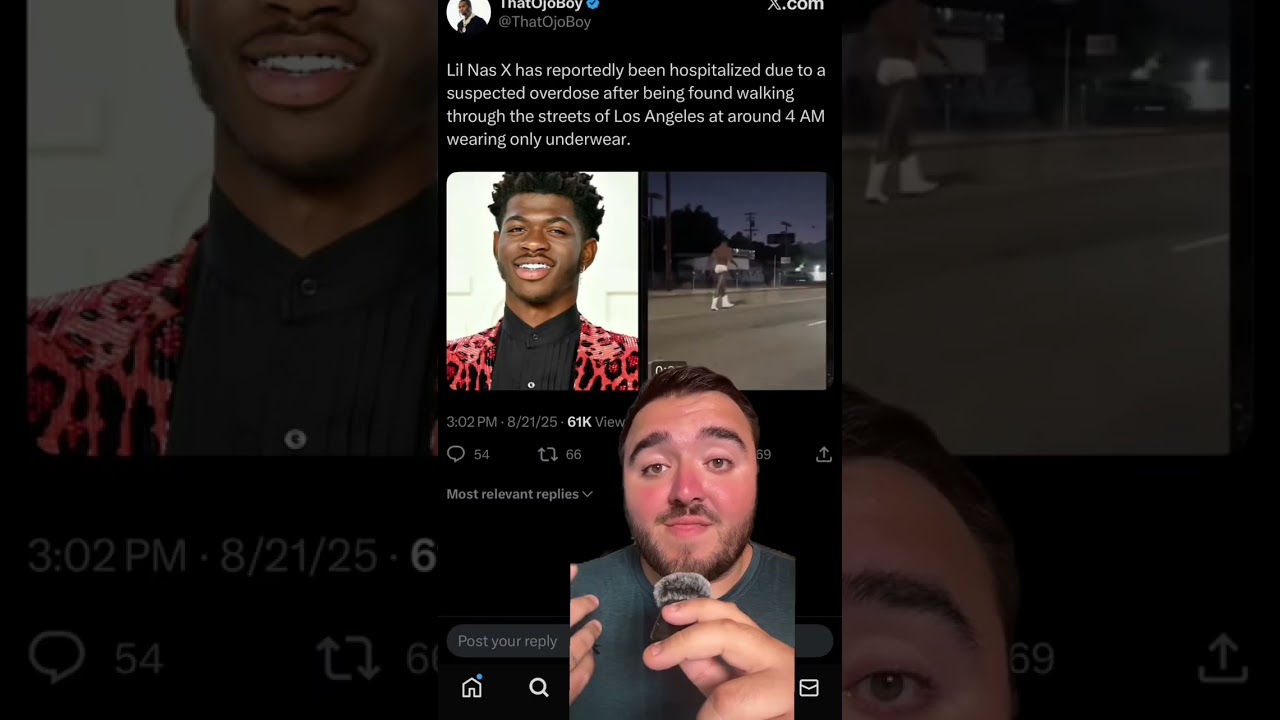 A video of lil nas X walking through the streets today at 4 am have fans concerned #lilnasx