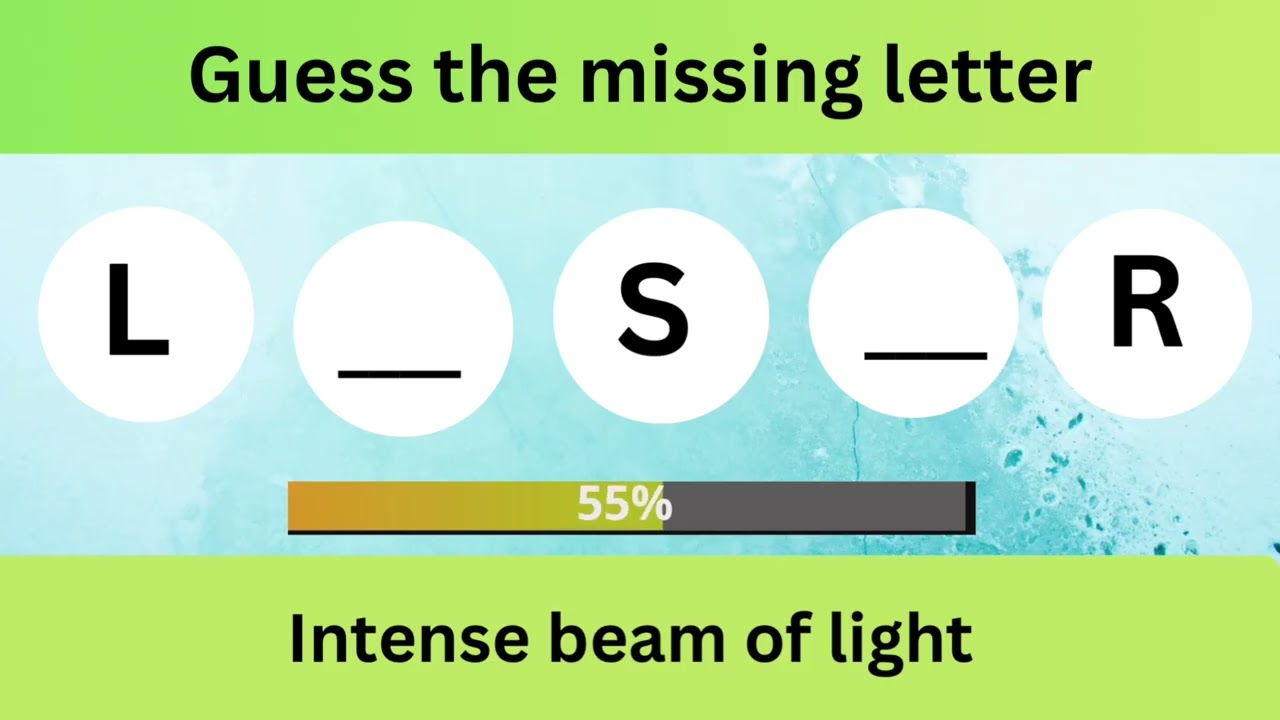 Guess the missing letters with a hint🧠 #funquiz #quiz #quiztime 😀