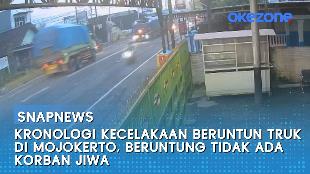 Kronologi Kecelakaan Beruntun Truk di Mojokerto, Beruntung Tidak Ada Korban Jiwa