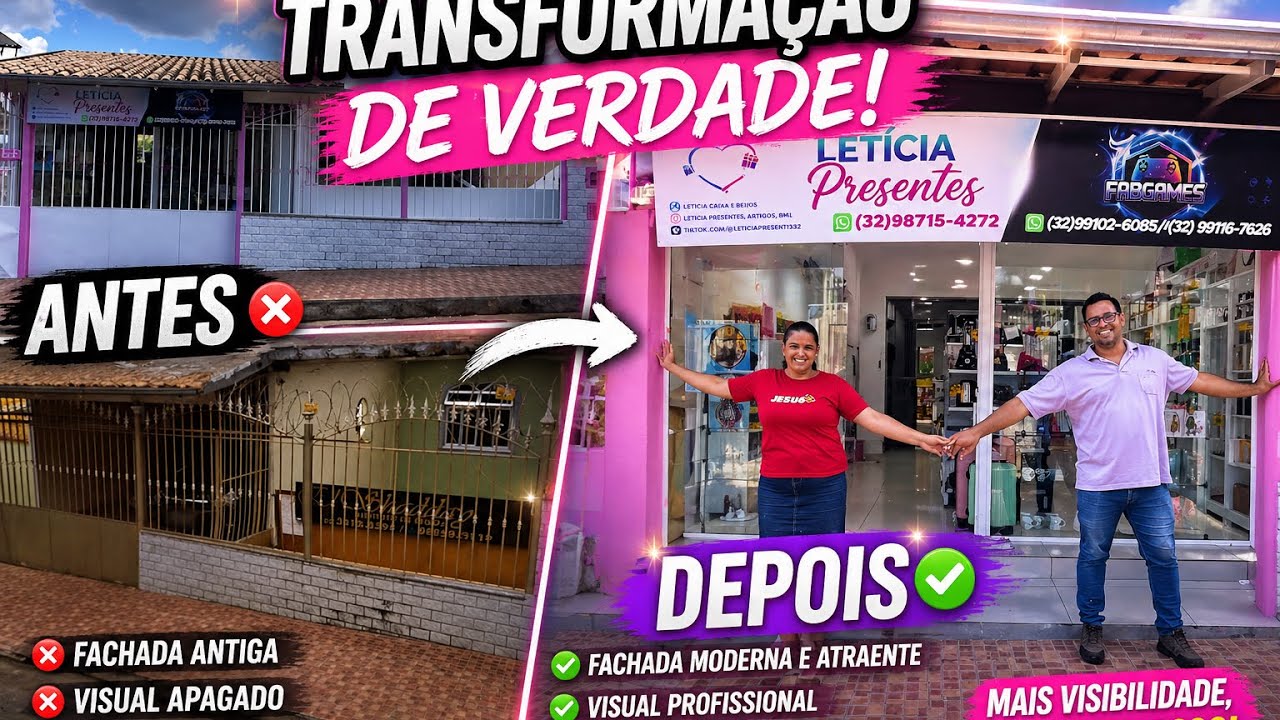 😱TRANSFORMAÇÃO SURREAL DA NOSSA FACHADA 😍