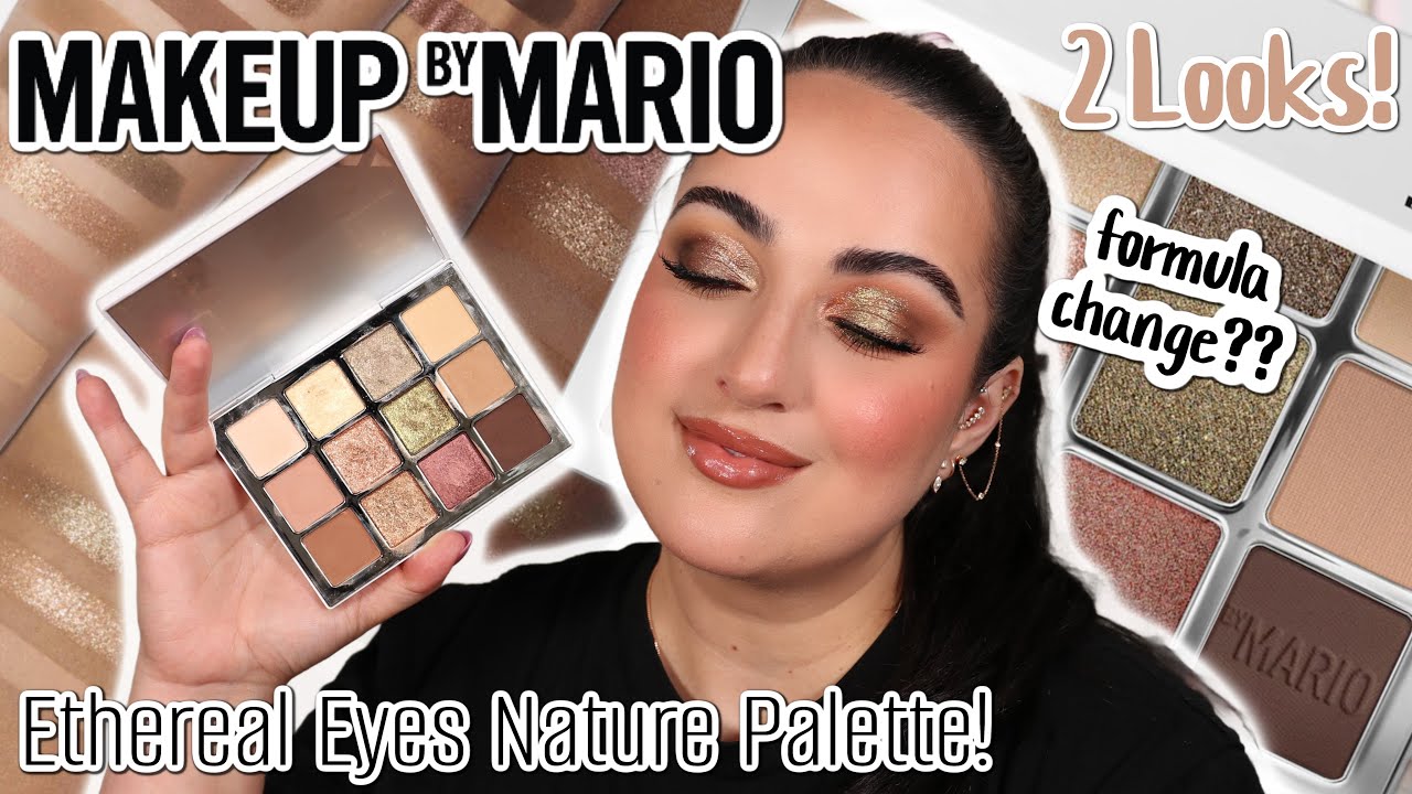 НОВИНКА! Макияж от Mario Ethereal Eyes: палетка теней Nature! Свотчи, сравнения и 2 образа!
