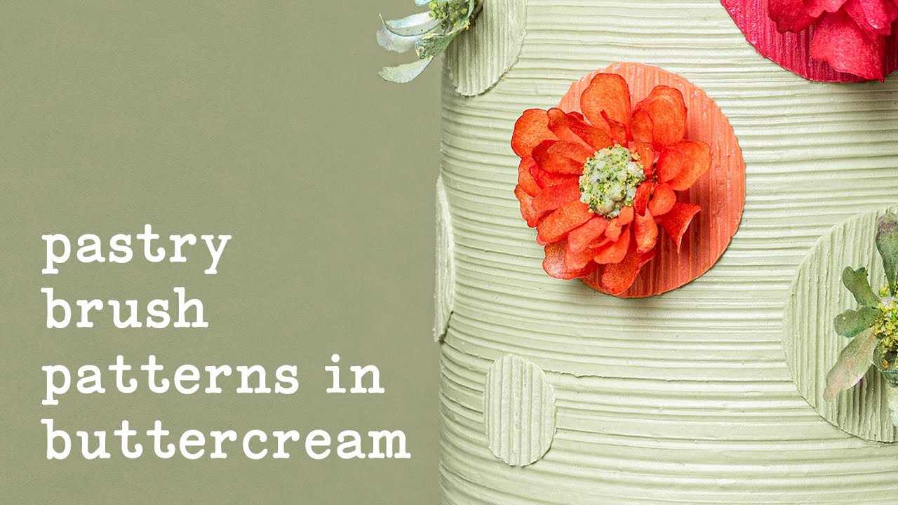 Learn How to Create Pastry Brush Patterns in Buttercream
