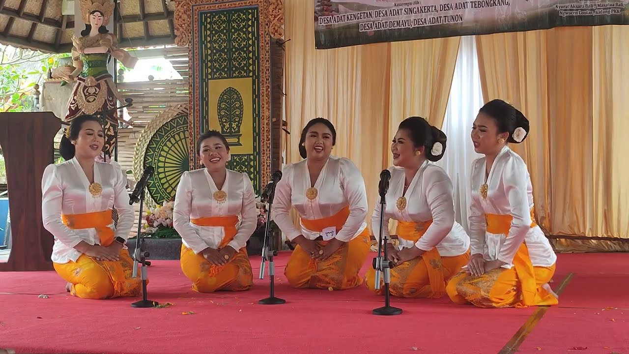 JAYANTI 3 LOMBA MEKIDUNG‼️ TINGKAT IBU PKK BULAN BAHASA BALI VIII WARSA 2026 - DESA ADAT TEBONGKANG