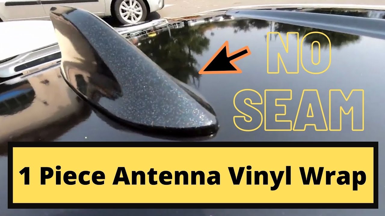 How To 1pc VINYL WRAP ANTENNA in LESS THAN 4 MIN by Combining CKWraps & Premium Auto Styling Methods