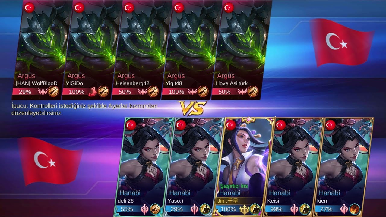 5 Hanabi vs 5 Argus