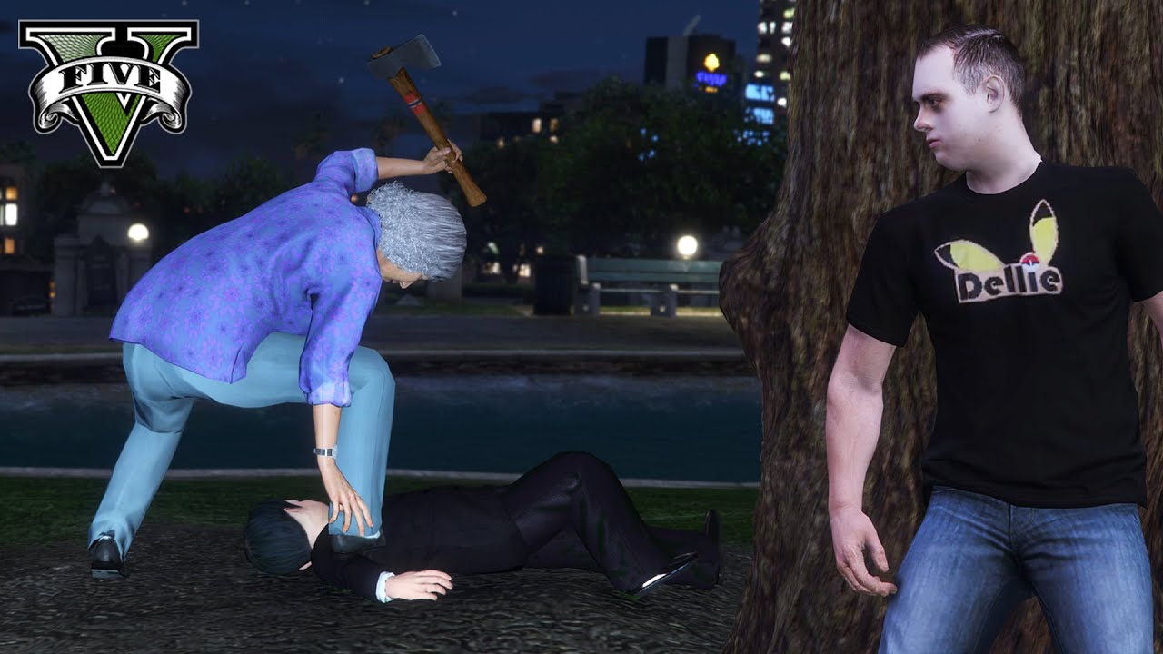 Ik Moest Bij MIJN CREEPY OMA VERBLIJVEN..! *Ze Heeft LIJKEN in HAAR KELDER!?* || GTA 5 #107