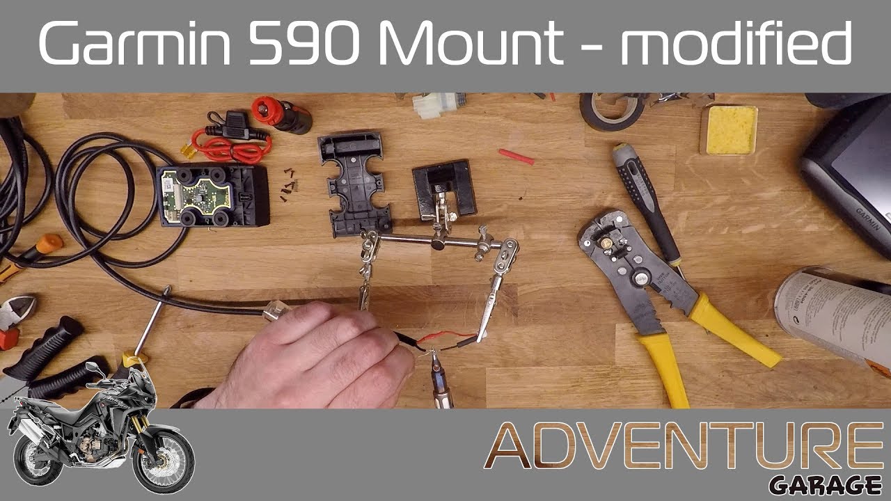 Garmin 590LM Motorcycle mount modification