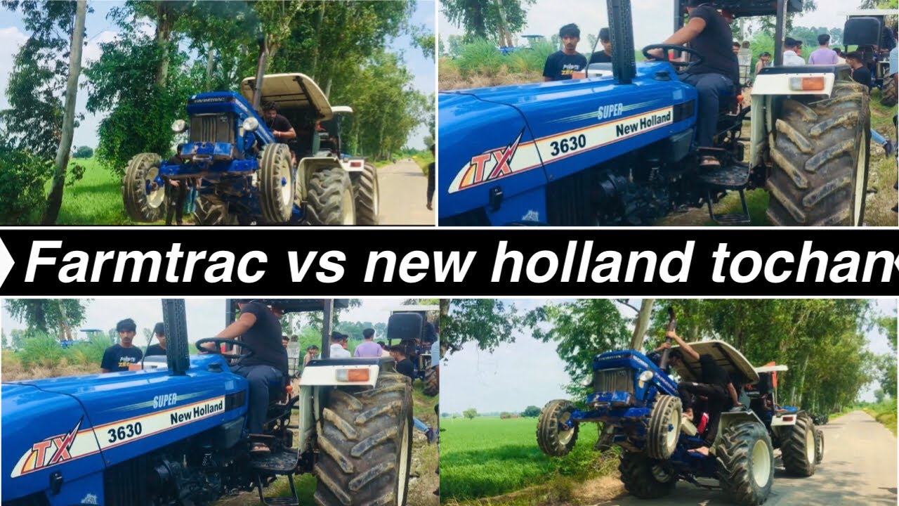 Farmtrac 6055 vs new holland 3630 Tochan ////  Full try दोनो के बीच 😳😳😳😳