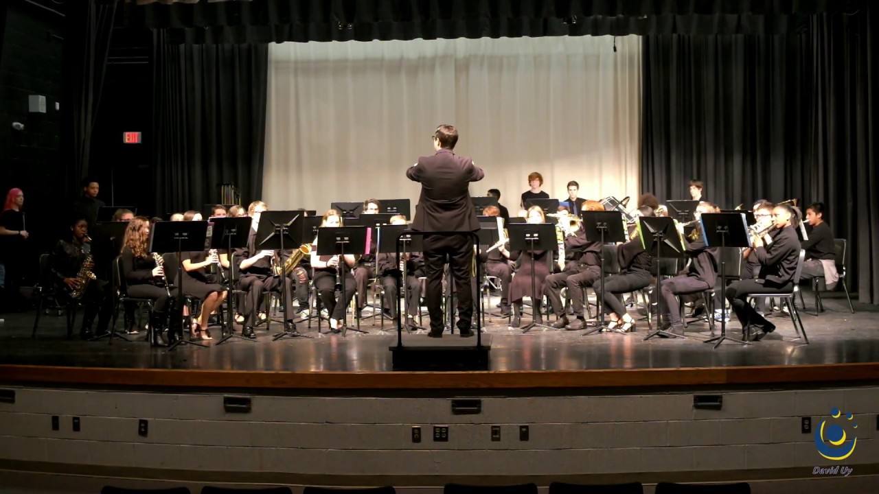 Rolesville Middle School 8th Grade Concert Band performs Española on 3/19/2019