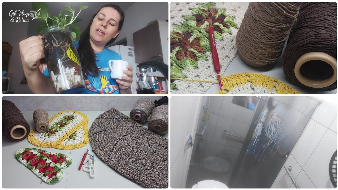 #vlogderotina Casa croche encomendas e muito mais #srmr 