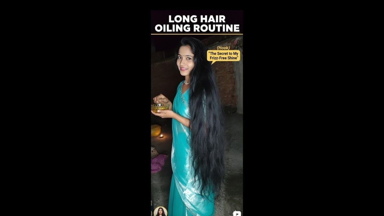 Part2️⃣ Oiling process after mendhi #longhair#lovelonghairs#beautifulhair#love#hairlength#viral 