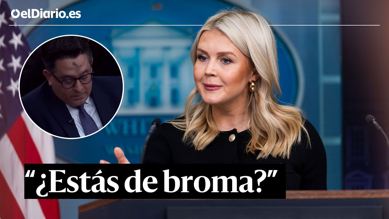 Leavitt, a un periodista que pedía ejemplos de las acusaciones injustas de racismo a Trump:¿Bromeas?