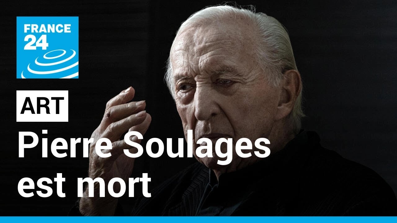 Le célèbre peintre Pierre Soulages, maître de 