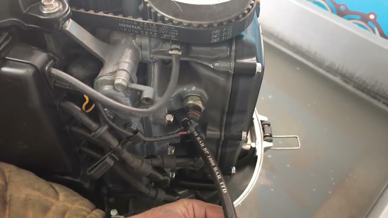 Замер компрессии Honda BF25, Seamotors, Владивосток 
