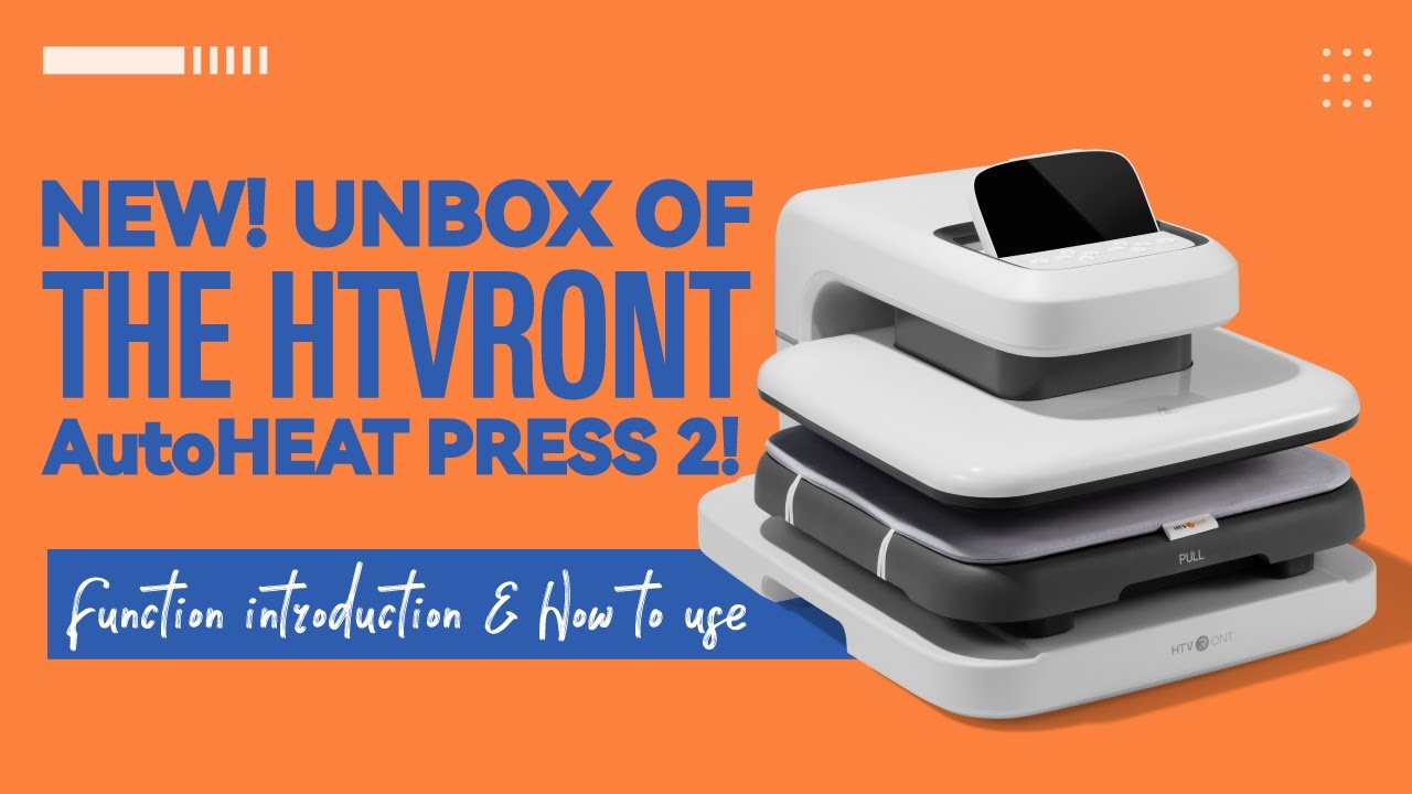 Unboxing the HTVRONT Automatic  Heat Press 2 - Digit! Complete Review!