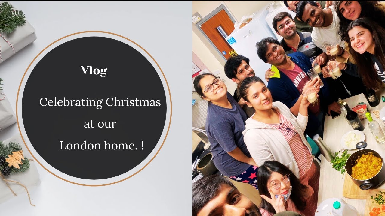 Christmas Celebration Vlog in London 2021| Celebrating Christmas at home| Friends |Food preparation