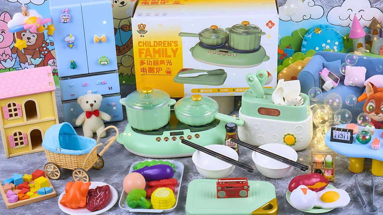 🍟 Toy ASMR 🍟 Mini Chef Cooking Playset ASMR || 이 장난감 소리를 좋아하실 거예요 💗