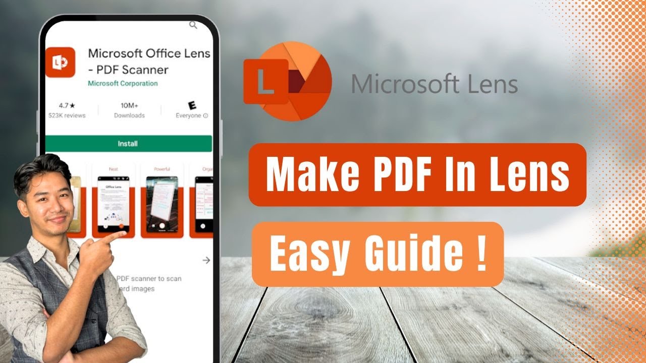 How to Make PDF in Microsoft Lens !