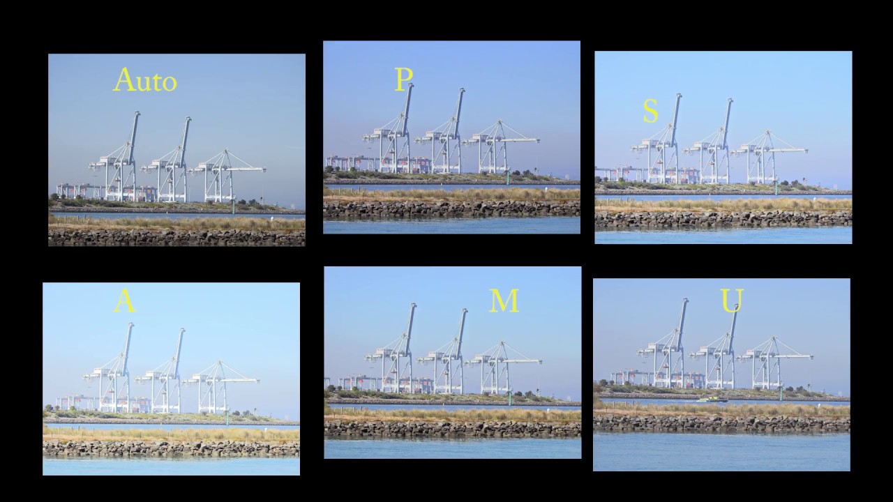 P900 coolpix  AUTO, P, S, A, M, U mode photos difference