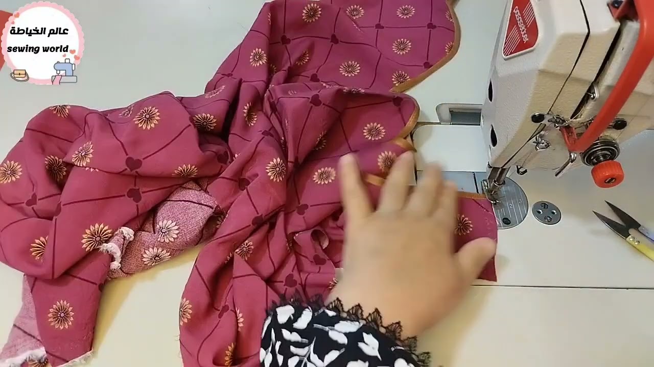 موديل دشداشة بالدانتيل جميل وبسيط