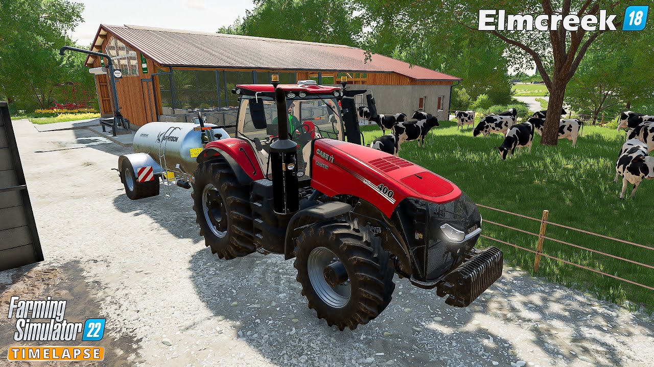 Harvesting Canola & Barley. Building a Machine Shed. Sowing Grass🔸Farming Simulator 22🔸Elmcreek #18