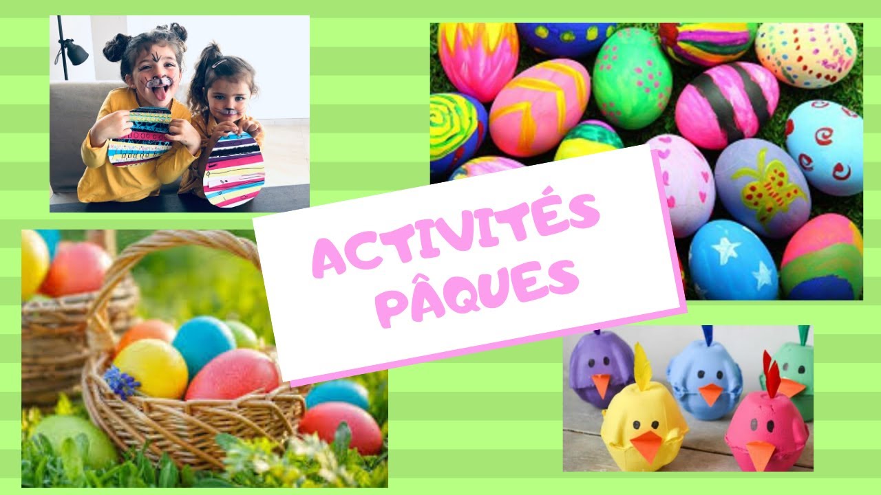 ACTIVITÉS de PÂQUES. IDÉES BRICOLAGE PÂQUES TOUT-PETITS et MATERNELLE