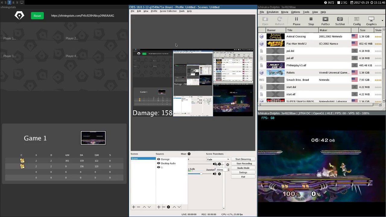 How to add Melee Stats to OBS - Shining Stats