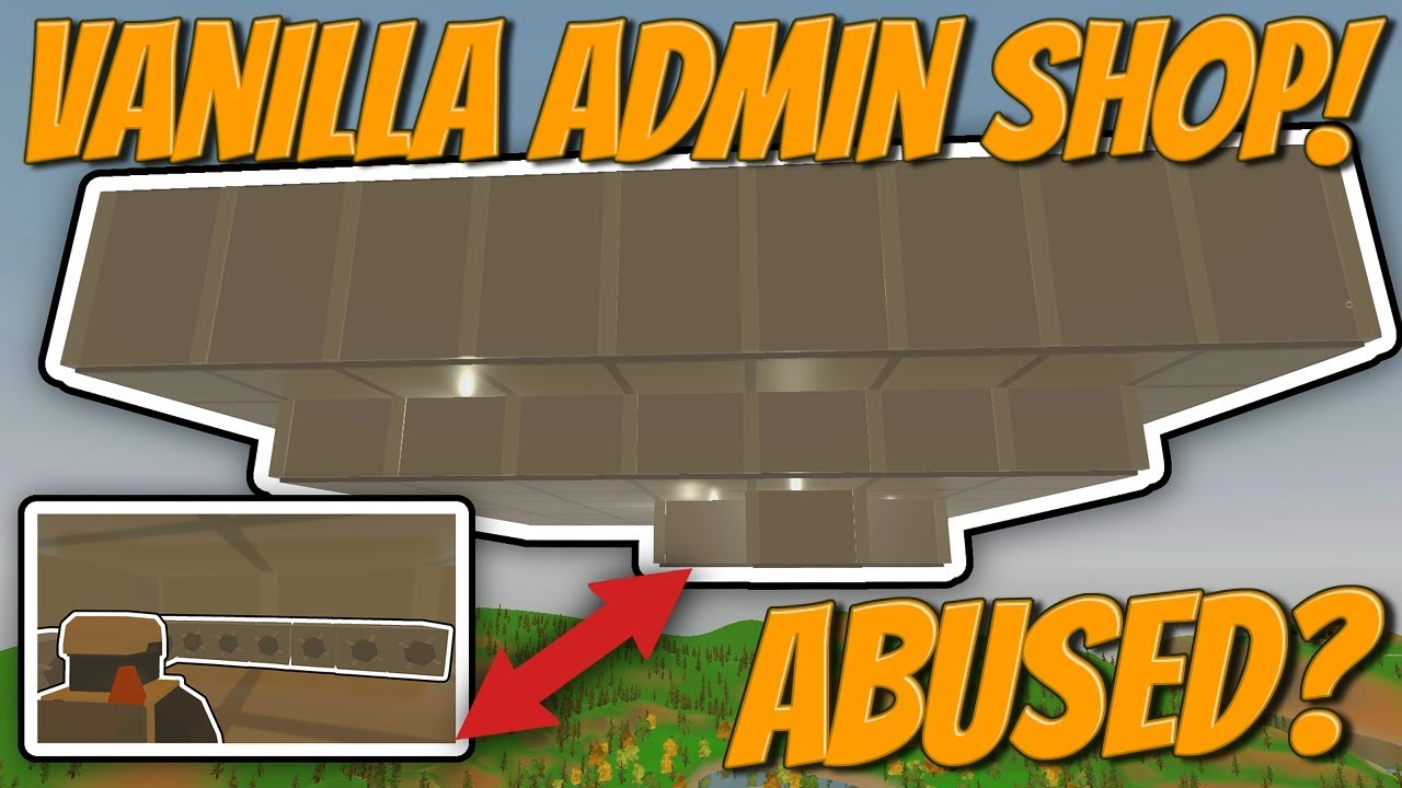 MASSIVE ADMIN ABUSED VANILLA SKY SHOP RAID! - Unturned Vanilla Base Raids!